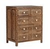 Wooden Chest of Drawers with Inlay