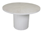 Round Dining Table, White Wash