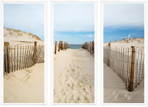 Beach Path Triptch – English Country Home