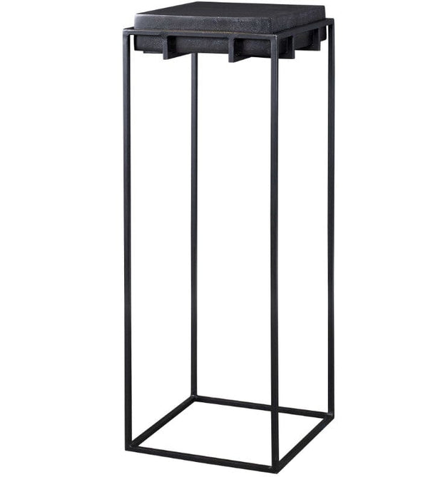 Minimalist Black Pedestal Flower Stand