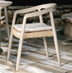 Grey Outdoor Dining Chair