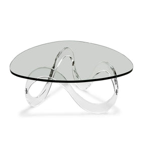 Unusual Glass Cocktail Table