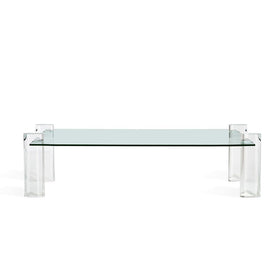 Large Cocktail Table in Glass and Acrylic