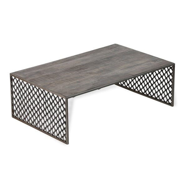 Metal & Wood Coffee table - Hamptons Furniture, Gifts, Modern & Traditional