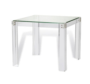 Acrylic & Glass Games or Occasional Table - Hamptons Furniture, Gifts, Modern & Traditional