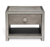 Wood and Steel Trim Nightstand - Hamptons Furniture, Gifts, Modern & Traditional