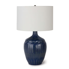 Blue Ceramic Table Lamp - Hamptons Furniture, Gifts, Modern & Traditional