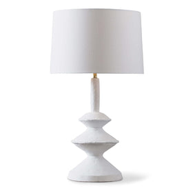 White Table Lamp, Inspired by a paper maché sculpture,