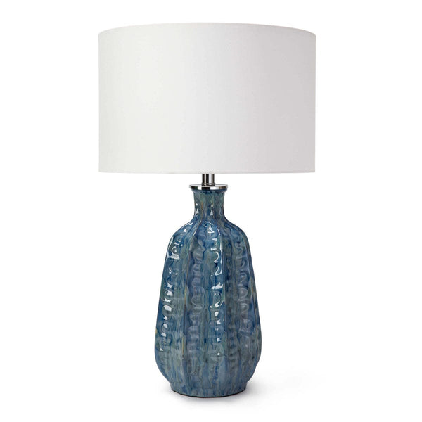 Hand Made Table Lamp in Sea Blue