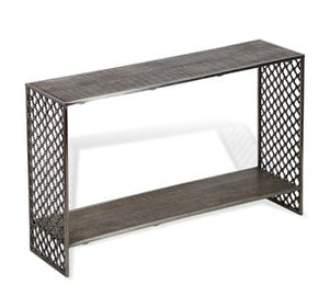 Metal & Wood Console table - Hamptons Furniture, Gifts, Modern & Traditional