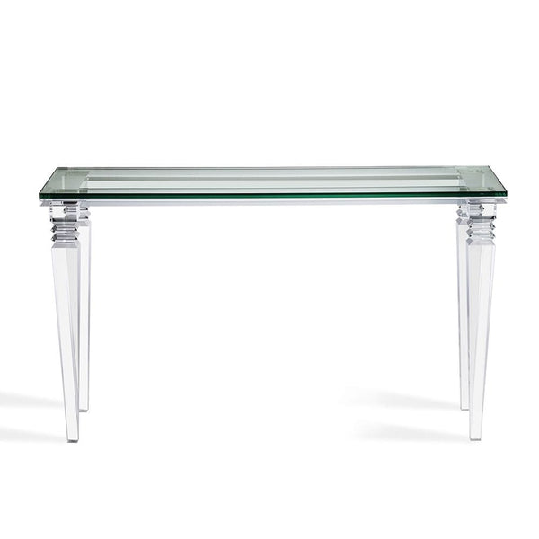 Acrylic & Glass Console Table