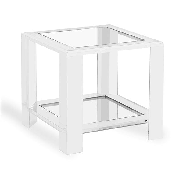 Modern Acrylic & Glass Side Table - Hamptons Furniture, Gifts, Modern & Traditional