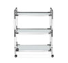 Nickel and Glass Bar Cart - Hamptons Furniture, Gifts, Modern & Traditional