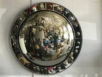 Round Convex Mirror - Hamptons Furniture, Gifts, Modern & Traditional