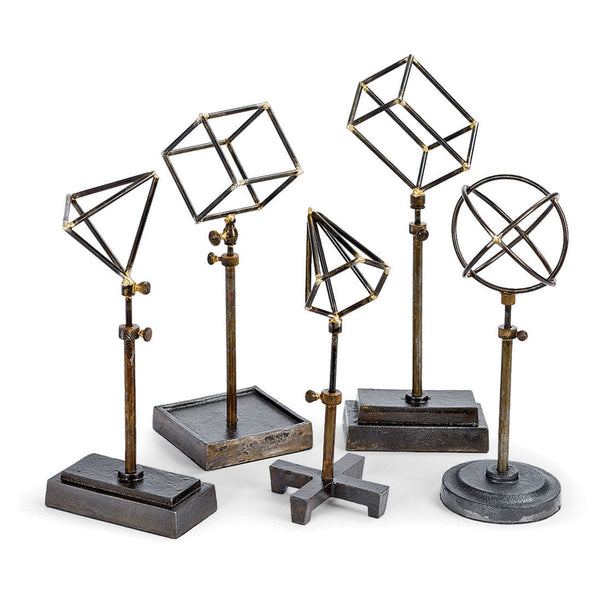 Geometric Sculptures on Stands - Hamptons Furniture, Gifts, Modern & Traditional