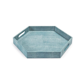 Faux Shagreen Tray - Hamptons Furniture, Gifts, Modern & Traditional