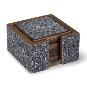 Faux Shagreen Coasters - Hamptons Furniture, Gifts, Modern & Traditional