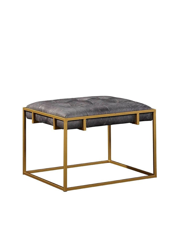 Leather Top Side Table