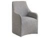 Upholstered Dining Chair with Wicker Back on Casters - Hamptons Furniture, Gifts, Modern & Traditional