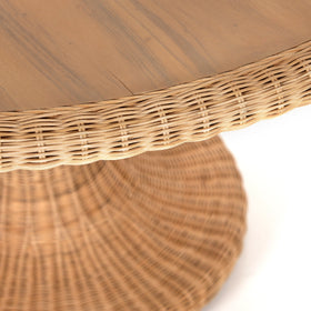 Rattan Dining Table 54"