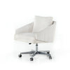Off White Upholstered Desk Chair
