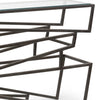 Modern Iron Zig Zag Console Table - Hamptons Furniture, Gifts, Modern & Traditional