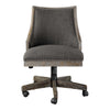 Transitional & adjustable desk chair on casters
