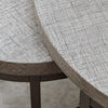 Burlap Covered Nesting Tables