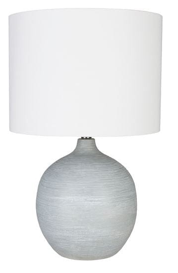Table Lamp with Round Base - Hamptons Furniture, Gifts, Modern & Traditional