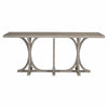 Oak Console Table with Stretcher Base