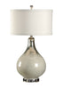 Mercury and white colored glass lamp - Hamptons Furniture, Gifts, Modern & Traditional