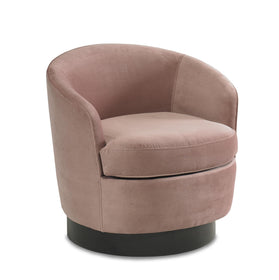 Upholstered Round Swivel Chair - Hamptons Furniture, Gifts, Modern & Traditional