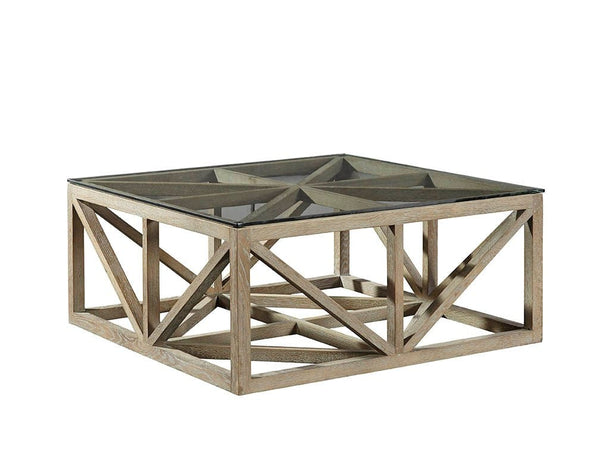 Oak and Glass Cocktail table - Hamptons Furniture, Gifts, Modern & Traditional