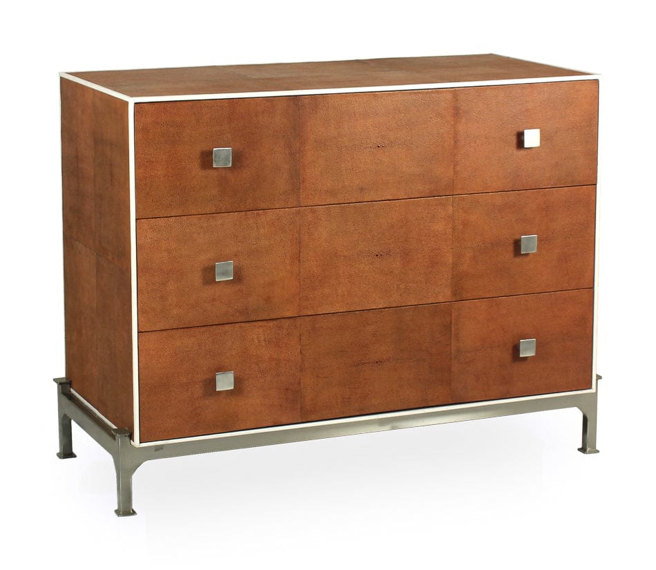 Faux Shagreen Leather Covered Dresser English Country Home Faux Shagreen Leather Covered Dresser English Country Home
