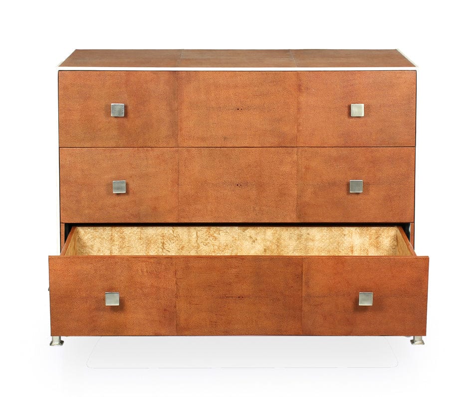 Faux Shagreen Leather Covered Dresser English Country Home Faux Shagreen Leather Covered Dresser English Country Home