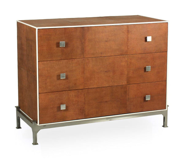 Faux Shagreen Leather Covered Dresser - Hamptons Furniture, Gifts, Modern & Traditional