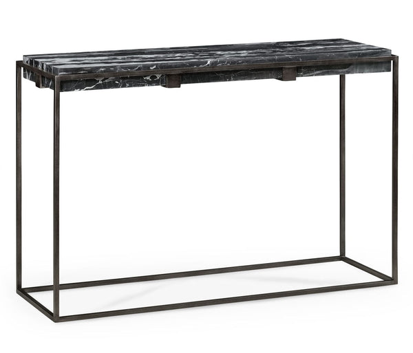 Iron and Marble Console Table - Hamptons Furniture, Gifts, Modern & Traditional