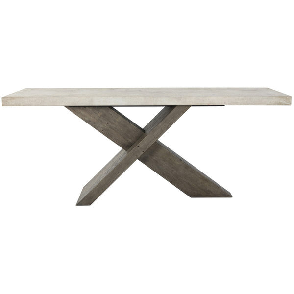 Lightweight Concrete and Reclaimed Pine Console Table
