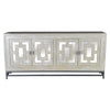 Grey Wood Sideboard with mirrored accents - Hamptons Furniture, Gifts, Modern & Traditional