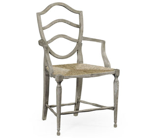 Grey Oak Armchair - Hamptons Furniture, Gifts, Modern & Traditional