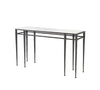 Iron Console Table with White Carrara Marble Top - Hamptons Furniture, Gifts, Modern & Traditional
