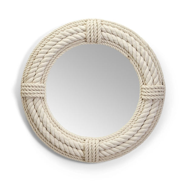 Marine Style White Rope Mirror