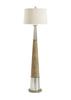 Brushed Nickel and concrete floor lamp - Hamptons Furniture, Gifts, Modern & Traditional