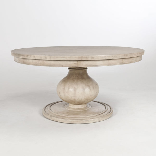 60 inch Round Dining Table on pedestal base