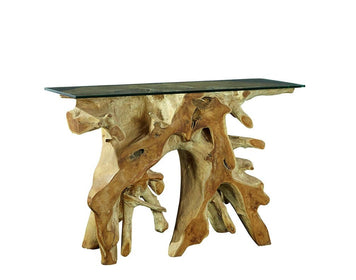 Natural Form Teak Console Tables - Hamptons Furniture, Gifts, Modern & Traditional