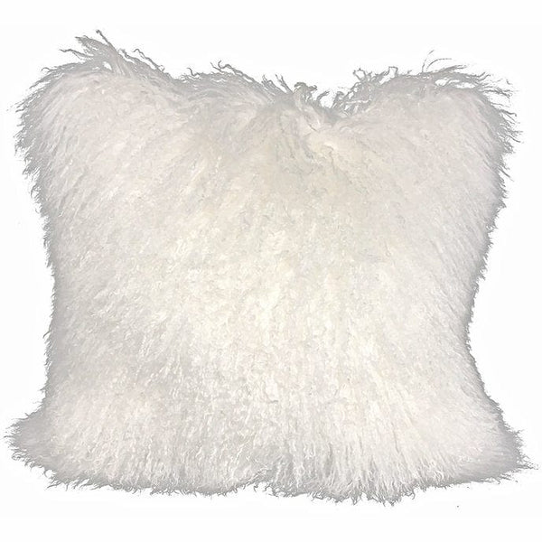 Mongolian sheepskin pillows in variety of colors
