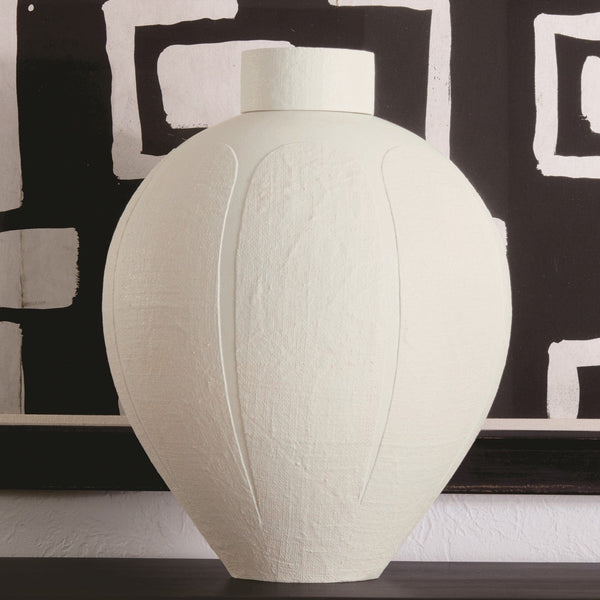 Ceramic Lidded Vase - Hamptons Furniture, Gifts, Modern & Traditional