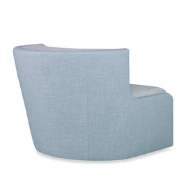 Large Swivel Chair with Stripe Crypton Fabric