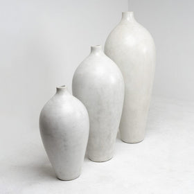 Decorative Cement Bottle Vases in 3 Sizes