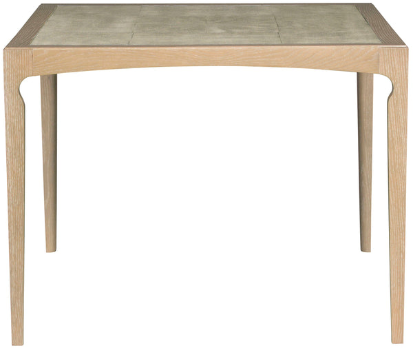 Game Table with Faux Shagreen Inset Top